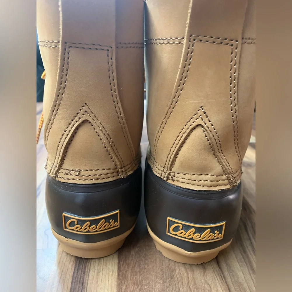 Cabela’s Duck Boots Mens Size 8D Thinsulate Steel Shank